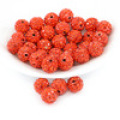 IB00120 Hyacinth Hot Selling Fashion Loose Shamballa Crystal Pave Clay Beads for Clothing Accessories